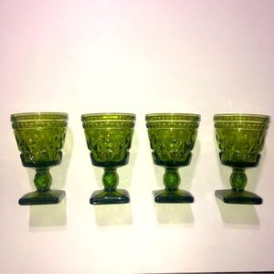 Vintage Indiana Glass Goblets (4)